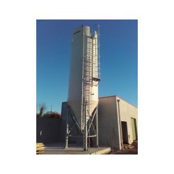 Silo industrie sur pieds droits avec un capteur connecté SiloMetric, capacité jusqu'à 200 m3 - ROUSSEAU