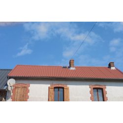 Panneau sandwich imitation tuile romane - épaisseur 40 à 120 mm - isolation performante et esthétique