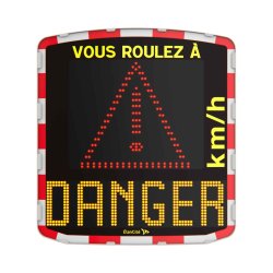 Radars pédagogiques  EVOLIS Vision - Matrice texte Full Led, visibilité optimale jusqu'à 200m