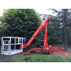 Nacelle araignée LEO24GT - Hauteur 24m - Déport 12m - Capacité 250kg - Motorisation bi-énergie