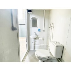 WC avec douche - Solution modulaire haut de gamme pour habitation et espaces sanitaires - 120x220x250cm