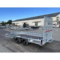 Remorque porte-engins HENRA - type MT 350x190 - PTAC 3500Kg - Référence MT3519-35-2