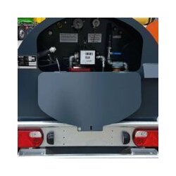 Remorque mobile de transport gasoil - citerne 1000L GNR - cuve 200L en inox pour AdBlue avec système de pompage 12V