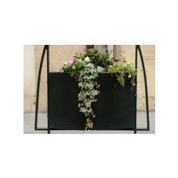Panier de ville à fleurir arcade - Jardinière avec contenance de 30L substrat et 10L d'eau - Nuancier RAL au choix