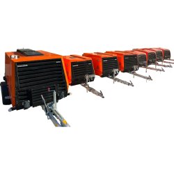 Compresseur mobile de chantier KAESER M59A1 - 5500 l/min - Moteur Diesel HATZ - 42 kW - 6 à 10.8 bar