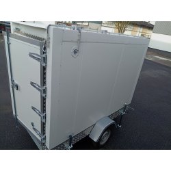 Remorque frigorifique surgelée simple essieu 1300kg - Arno 19 - Dimensions intérieures 2m30 x 1m20 x 1m67