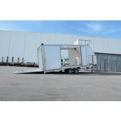 Remorque porte voiture fermee isolee roues dessous - humbaur mtkb