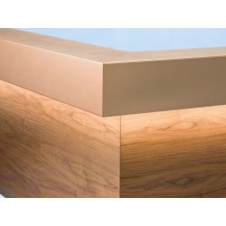 Banque d'accueil moderne éclairée - TOKI CUBE - design contemporain et élégant, modulable, avec éclairage LED optionnel