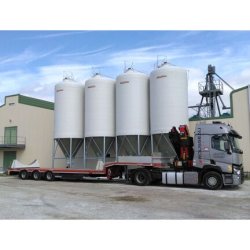 Silo d'aliment d'élevage à cône axial sortie Ø320 - Capacité entre 22 et 50m3 - Ø2700 à Ø3000 - Silo Gâtine 320