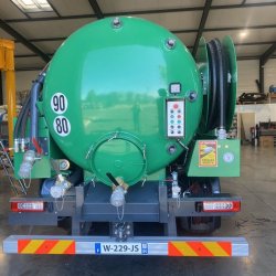Combiné hydrocureur 16T personnalisable - Débit de 90L/min à 175bars, à 37L/min à 400bars