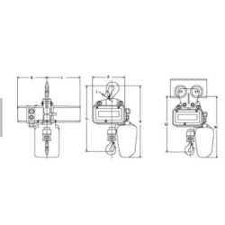 Palan électrique à chaîne REMA série SR - 3 m de levée - haute performance et sécurité - Rema Holland B.V.