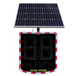 Radar pédagogique solaire V400 - Batterie autonome - Caractères de 400mm de hauteur