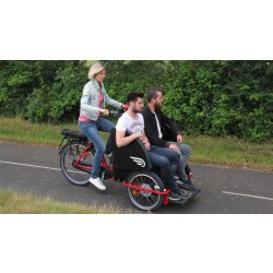 Rickshaw électrique - moteur pédalier SHIMANO E-BIKE SYSTEMS 418 Wh - PMR - Transport adulte handicapé