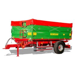 R 50 TSGA - Benne agricole à simple essieu - Romsan - Capacité 5000 kg