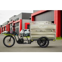 Vélo cargo triporteur VUF avec module Cleaner - 150 kg - Transport de déchets verts, palettes et matériel d'entretien