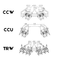 Couvreuse de Canne CCW - CCU - TRW - Cover Crop Porté - Travail Précis et Adapté aux Cultures Tropicales