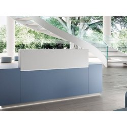 Banque d'accueil rétro-éclairée et design - Z1 - Modularité, options LED et finitions variées