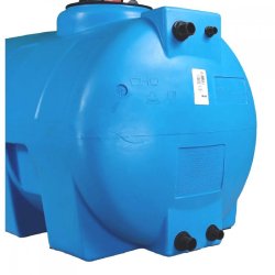 Cuve 750l Aérienne De Récupération D'eau - Réservoir Horizontal Bleu - Elbi Cho750