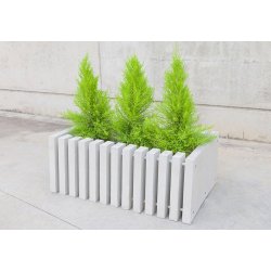 503 - Jardinières en béton renforcé fibre de verre - Sit - Dimensions : 100 x 40 x 60 cm - 195 Kg