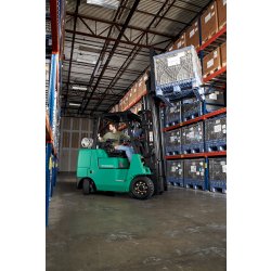Chariot élévateur gaz à bandage Mitsubishi FGC45K STC - 4500 kg, compact et performant