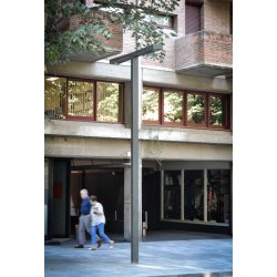 Ensemble lumineux TOMSK T ACTMT - Mât d'acier laminé S235-JR - Hauteur 4m à 7m - Module LEDs 20W à 120W