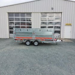 Brian James Trailers Tipper - Remorque benne basculante - 3,6 m × 2 m - PTAC 3 500 kg - Charge utile 2 150 kg