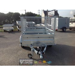 Remorque freinée Lider Robust PTAC 750/500 kg - 200 x 134 cm - 1 essieu - Référence 41390