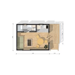 Studio de jardin - maison de jardin en ossature bois Essonne 20 m² - isolé et habitable toute l'année