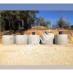 Cuve béton 5000 litres    réhausse pivotante avec entrée et sortie