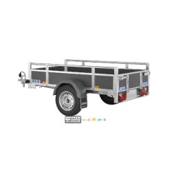 Remorque bagagère en bois - WOODY BT75 - PTAC : 750 Kg - 1 essieu - 206 x 114 cm - Saris
