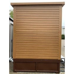 Double conteneur sanitaire avec dépôt de déchets - Cabine de toilettes neuve avec réservoir à déchets - Cabine sanitaire pour le camping