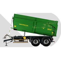 R 180 TAHK - Benne agricole à tandem monocoque - ROMSAN - Capacité 18000 kg
