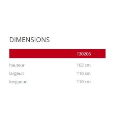 Lido 130206 - Jardinière en acier verni - Komserwis - Hauteur 102 cm