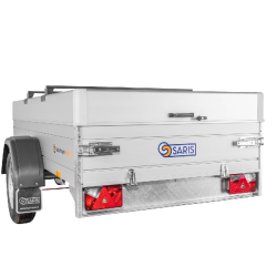 Remorque SARIS aluminium avec capot sécurisé - MC 255 133 1350 1 C - PTAC 1350 Kg - 1 essieu freiné