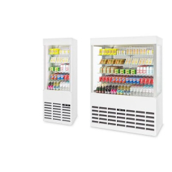 Vitrine réfrigérée pour cuisines professionnelles - grandes surfaces vitrées et éclairage performant