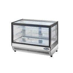 Vitrine réfrigérée vitre droite 120L ATOSA