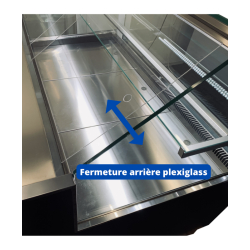 Vitrine réfrigérée traditionnelle VALOA - EINF 937, 937 mm x 1040 mm, -1°C à +5°C, LED, plexi coulissant