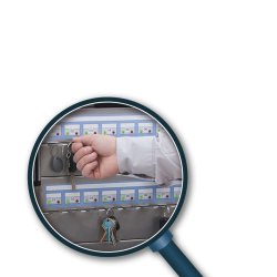 Armoire à clés automatisé avec ouverture par biométrie/badge