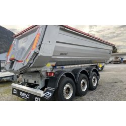 Semi-remorque benne basculante Menci SA700R - 27m³ - 3 essieux SAF - acier Hardox B450