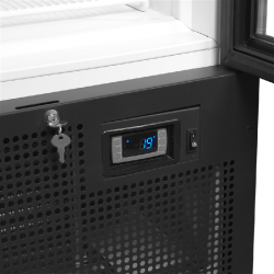 Réfrigérateur vitré - gamme FS - 2 ou 3 portes avec cadre aluminium et froid ventilé