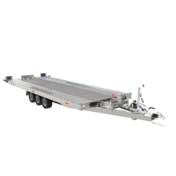 Porte voiture SARIS AT 580 200 3 K - basculement hydraulique - 3 essieux - PTAC 3500 kg - 580 x 200 cm - Référence AT 580 200 3500 3 K