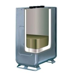 Cuve à fioul COMBI 1000L - double paroi - station murale - pompe 56L/min
