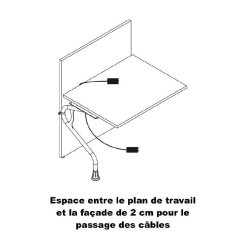 Banque d'accueil design Mitis - Dellarovere - Noir, Non, 305