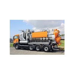 Koks CycloVac Pro - Hydrocureur avec séparateur cyclone - 222 kW - Tuyaux 8” (DN 200) - Aspiration et soufflage