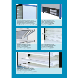 Vitrine murale ouverte réfrigérée compact tout inox Cronus 1310 - 1315x665x1920mm - AC1250