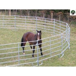 Bc240 - Barrière de contention 2m40 pour bovins et chevaux - Tubes ovales galvanisés à chaud