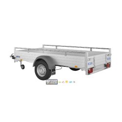 Remorque freinée aluminium - MCALU - FW150 - 1 essieu - PTAC : 1500 Kg - 305 x 153 cm - Référence MCALU PRO FW150 - Marque Saris