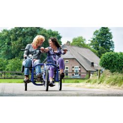 Tandem tricycle côte à côte avec assistance électrique - Confort Duo - 7 vitesses Nexus - Moteur Bafang