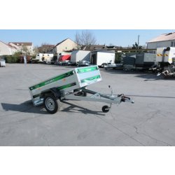 Remorque avec frein entièrement démontable - fabrication française Daxara 198 F - robuste et polyvalente