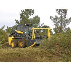 Twm broyeur forestier - TMC Cancela - largeur de travail 160-200 cm - robuste et compact pour mini-chargeuses hydrauliques